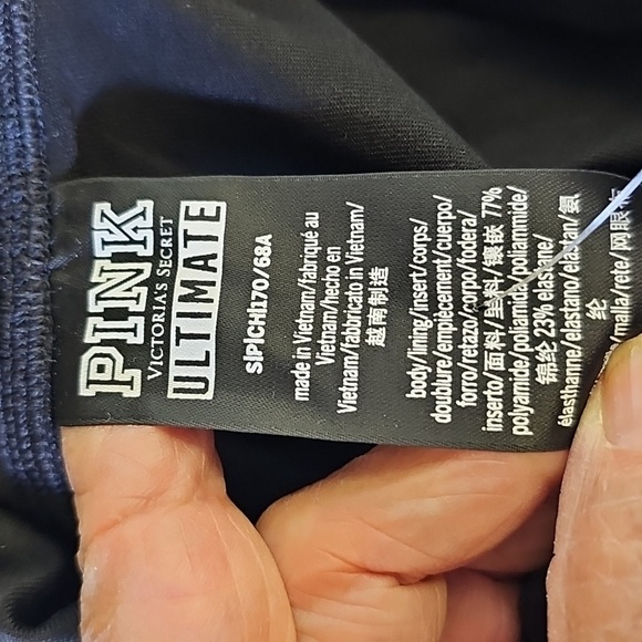 PINK Victoria's Secret Black and White High Waist Leggings. NWT Pockets. SP - Picture 8 of 10